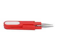 AMONIDA Forbici Taglia Punto Croce, Tagliafilo Portatile con Copertura di Sicurezza per Ricamo e Lavorazione Artigianale, 1 Unità (rosso)