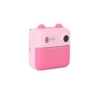 AMONIDA Fotocamera Istantanea per Bambini da 2,4 Pollici per Bambini Che Registrano Momenti Quotidiani Schermo HD Offre Esperienza di Visione Chiara Supporta Modalità Foto Video (PINK)