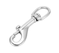 AMONIDA Gancio a Scatto con Occhiello Girevole in Acciaio Inossidabile | Durevole, facile da trasportare, design leggero, ottimo per catene per animali domestici, perfetto per le immersioni