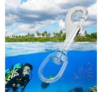 AMONIDA Gancio a Scatto con Occhiello Girevole in Acciaio Inossidabile | Durevole, facile da trasportare, design leggero, ottimo per catene per animali domestici, perfetto per le immersioni