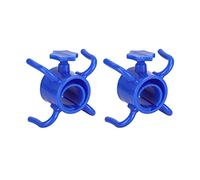 AMONIDA Gancio per Appendere Ombrellone da Spiaggia in Plastica, Durevole, a 4 Punte, per Asciugamano, Cappello, Occhiali da Sole, Confezione da 2 (BLUE)