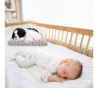 AMONIDA Giocattolo di Peluche per Animali Che Abbaia Cane Decor Carino e Morbido per Regali di Educazione Precoce del Bambino 6,69x5,51 Pollici + Bianco (#2)