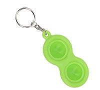 AMONIDA Giocattolo Manuale Antistress Portachiavi, Bolla di Silicone Colorata Push Fidget per Studenti e Impiegati, 3,2x1,5 Pollici, 1 unità (GREEN)