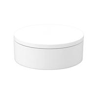 AMONIDA Giradischi Elettrico Espositore Girevole a 360 Gradi per Fotografia di Prodotti, Gioielli e Piccoli Oggetti Bianco (Diametro 13 cm)
