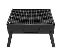 AMONIDA Griglia a Carbone Portatile con Design Resistente in Acciaio Inossidabile per Barbecue All'aperto e attività di Campeggio - Dimensioni 35x27x22 Cm