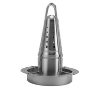 AMONIDA Griglia Verticale per Pollo in Acciaio Inossidabile Premium per Griglia per Barbecue All'aperto 1 Set 17,5x24 Cm