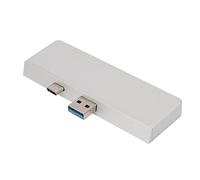 AMONIDA Hub USB C, Ultra Sottile Plug And Play Doppia Porta USB 3.0 Docking Station USB C per i Viaggi (d'Argento)