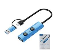 AMONIDA Hub USB Multifunzionale Intelligente per la Traduzione Vocale per Impiegati Efficienti Struttura in Lega di Alluminio per la Maggior Parte dei Dispositivi (Doppia interfaccia)