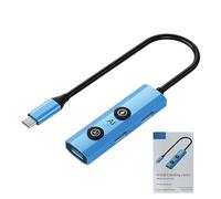 AMONIDA Hub USB Multifunzionale Intelligente per la Traduzione Vocale per Impiegati Efficienti Struttura in Lega di Alluminio per la Maggior Parte dei Dispositivi (Interfaccia di tipo C)