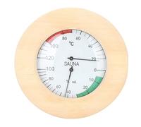 AMONIDA Igrotermografo per Sauna Design in Legno per Il Monitoraggio della Temperatura e dell'umidità in Tempo Reale nella Sauna 14 Cm X 14 Cm