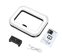 AMONIDA Impianto Video per Smartphone con Luce, Kit di Illuminazione Perline LED da 20 W 240, Impianto di Regolazione della Temperatura del Colore Completo RGB con CRI 95, Ideale per Streaming Live