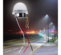 AMONIDA Interruttore Automatico del Sensore di Luce con Fotocellula Design Resistente Alla Pioggia per Illuminazione Stradale e Uso Esterno (12V)
