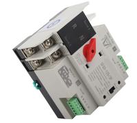 AMONIDA Interruttore di Trasferimento Automatico Doppia Alimentazione per Backup Affidabile con Commutazione Rapida per Uso Domestico e Aziendale PC Plastica Ignifuga (100A)