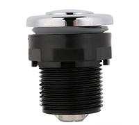 AMONIDA Interruttore Pneumatico Ad Aria, Compatibile con unità | Pulsante pressione aria, foro di montaggio 34 mm, finitura cromata, guarnizione in silicone