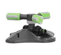 AMONIDA Irrigatore d'Acqua Rotante, Irrigatore Automatico da Giardino con Uscite d'Acqua Regolabili e Base Stabile in ABS, per Irrigazione di Ortaggi, Fiori, Arbusti (GREEN)