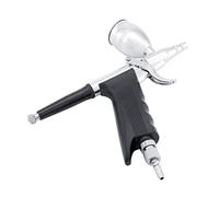 AMONIDA Kit Aerografo a Doppia Azione con di Sicurezza Trigger Lock per Bellezza Nail Art, Body Art, Ideale per Artisti Principianti o Avanzati