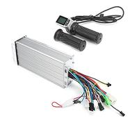 AMONIDA Kit Controller per Scooter Elettrico Senza Spazzole 36V/48V 1000W con Acceleratore a Rotazione LCD per Prestazioni di Guida Durevoli in Lega di Alluminio
