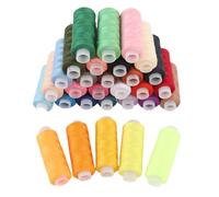 AMONIDA Kit di Filo da Cucito Durevole da 30 Colori per Quilting e Indumenti Alla Moda Fili di Poliestere da 250 Iarde