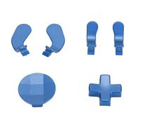 AMONIDA Kit di Parti di Ricambio per Levette in Metallo per Controller One Serie 2, Joystick e Paddle Durevoli per Giocatori, Facile da Installare, Include 6 Joystick in Metallo e 4 Paddle (BLUE)