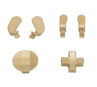 AMONIDA Kit di Parti di Ricambio per Levette in Metallo per Controller One Serie 2, Joystick e Paddle Durevoli per Giocatori, Facile da Installare, Include 6 Joystick in Metallo e 4 Paddle (GOLD)