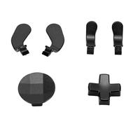 AMONIDA Kit di Parti di Ricambio per Levette in Metallo per Controller One Serie 2, Joystick e Paddle Durevoli per Giocatori, Facile da Installare, Include 6 Joystick in Metallo e 4 Paddle (BLACK)