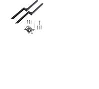 AMONIDA Kit di Riparazione per Pali per Recinzione in Acciaio Resistente, Prolunga per Picchetti a Forma di H, Kit di Riparazione per Ancoraggio Ispessito con Ancoraggio, Ideale per Pergole, (2PCS)