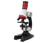 AMONIDA Kit Microscopio Biologico per Bambini, Scienza Dell'educazione, Microscopio per Principianti, Giocattoli per Bambini di 7-14 Anni, Design Leggero e Portatile