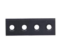 AMONIDA Kit Piastra Connettore Binario per Porta della Stalla, Raccordi Hardware per Porta Scorrevole in Acciaio Al Carbonio 8x2,7 Cm, Kit di Viti di Montaggio per Binario per della Stalla Oltre 3