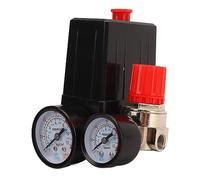 AMONIDA Kit Valvola di Controllo Durevole del Pressostato del Compressore D'aria per il Risparmio Energetico, per gli Appassionati del Fai da Te, Ottone/acciaio Inossidabile, 1 Set