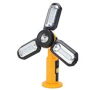 AMONIDA Lampada da Lavoro Pieghevole Ricaricabile Tramite USB con Fondo Magnetico, Ideale per il Campeggio e la Manutenzione in Fabbrica