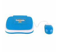 AMONIDA Laptop per Apprendimento per Bambini, Giocattolo Educativo Bilingue Inglese Spagnolo, Giocattolo per Tastiera con Funzione di Rilettura Musicale con Design Interattivo, Ideale per (BLUE)