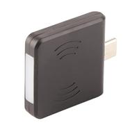 AMONIDA Lettore di Schede Portatile di Tipo C Scrittura Portatile Mobile USB per la Gestione della Logistica e del Magazzino, ABS, 33g (BLACK)