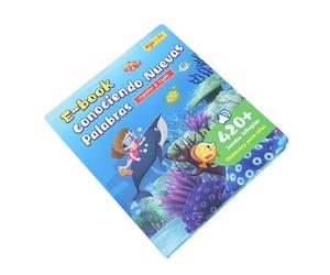 AMONIDA Libro Audio Parlante Educativo in Inglese per Bambini Divertenti Storie e Canzoni Interattive Ottimo per Viaggiare Leggero 25x29x2 Cm