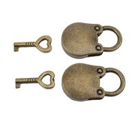 AMONIDA Lucchetto a Forma di Orso, Mini Lucchetto Carino in Lega di Zinco, di Sicurezza con Chiavi, Ideale per Portagioie, Diario, Armadietto, Borsa e Regalo (Colore bronzo)