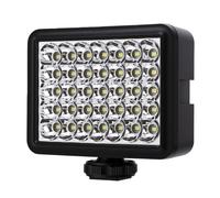 AMONIDA Luce per Fotocamera DSLR a 35 LED per Un'illuminazione Chiara e Vivida, Perfetta per Fotografie di Matrimoni e Interviste, Batteria Incorporata per Uso Esterno