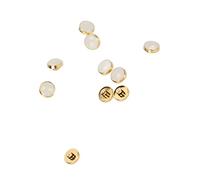 AMONIDA Lunetta Luminosa Dot, 10 Pezzi Orologio in Ceramica Punti Luminosi per la Notte (Blu)