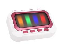 AMONIDA Macchina da Gioco Portatile per il Ritmo della Punta delle con Luce a LED Macchina da Gioco Portatile per la Formazione Educativa Bianca per Bambini