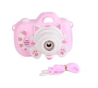 AMONIDA Macchina Fotografica per di Sapone, Soffiatore Automatico di di Sapone con Musica Leggera e Corda Portatile, per Bambini Sopra i 3 Anni