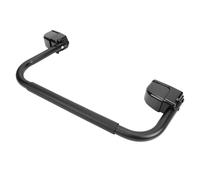 AMONIDA Maniglia per, Guida Pieghevole Nera in Alluminio, Maniglia per Porta d'ingresso con Presa per Entrare e Uscire, Hardware Incluso
