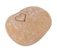 AMONIDA Marcatore per Tomba di Cane Pietra Commemorativa per Animali Domestici Resina Forma Speciale Squisita Scritta da Giardino Fai-da-Te (Love Stone Color Sabbia) (AMONIDAkwic10yfh6-15)