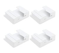AMONIDA Mensola da Parete, Dimensioni 10x8,6 Cm (Vertical lines) | Realizzato in ABS resistente, facile da installare, design salvaspazio, ottimo per camera da letto,