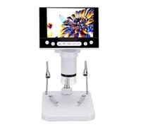 AMONIDA Microscopio Digitale per Monete 5 Pollici 1080P HD con Ingrandimento 1000X per Kit Portatile di Ispezione Monete e PCB