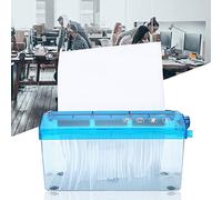 AMONIDA MINI Distruggidocumenti Manuale Efficiente Dispositivo di Protezione della Carta A4 per Casa e Ufficio Blu 1 unità