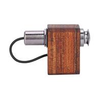 AMONIDA Mini Microfono con Pickup a Contatto per Ukulele e Violino, Finitura in Legno di Sandalo, Leggero e Portatile, Perfetto per i Musicisti