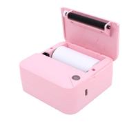 AMONIDA Mini Stampante Termica, Stampante Portatile Senza Inchiostro Bluetooth con Tecnologia OCR, per Appunti di Studio, Etichette per Pianificatore di Foto Fai-da-te (PINK)