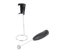 AMONIDA Montalatte Bacchetta Miscelatore Portatile per Bevande Portatile Schiuma Elettrica per Ufficio Domestico ABS 1 Set (BLACK)