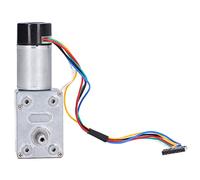 AMONIDA Motoriduttore a Vite Senza Fine Motore con Encoder Interamente in Metallo Ad Alta Torsione per Dispositivi di Azionamento Industriale (150RPM DC12V)
