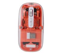 AMONIDA Mouse Wireless Trasparente Mouse Silenzioso Ricaricabile per Ufficio e Uso Domestico con Luce Respiratoria Colorata (ORANGE)