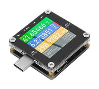 AMONIDA Multimetro Digitale di Tipo C Misuratore di Potenza Compatto e Versatile per Un'analisi Efficiente della Carica Ideale per gli Appassionati di Tecnologia Costruzione in ABS Durevole