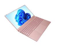 AMONIDA Notebook HD da 15,6 Pollici, Notebook 16 GB RAM 256 G Rom Sblocco Impronte Digitali Processore N5095 Quad Core con Tastierino Numerico per Le Aziende (16+256G Spina UE)